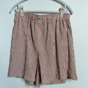 Altair Aerial Red and White Striped Women Shorts